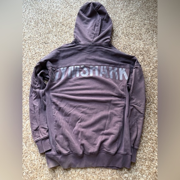 Gymshark Heritage Washed Hoodie Size Small Onyx purple Acid NWOT - Picture 1 of 4
